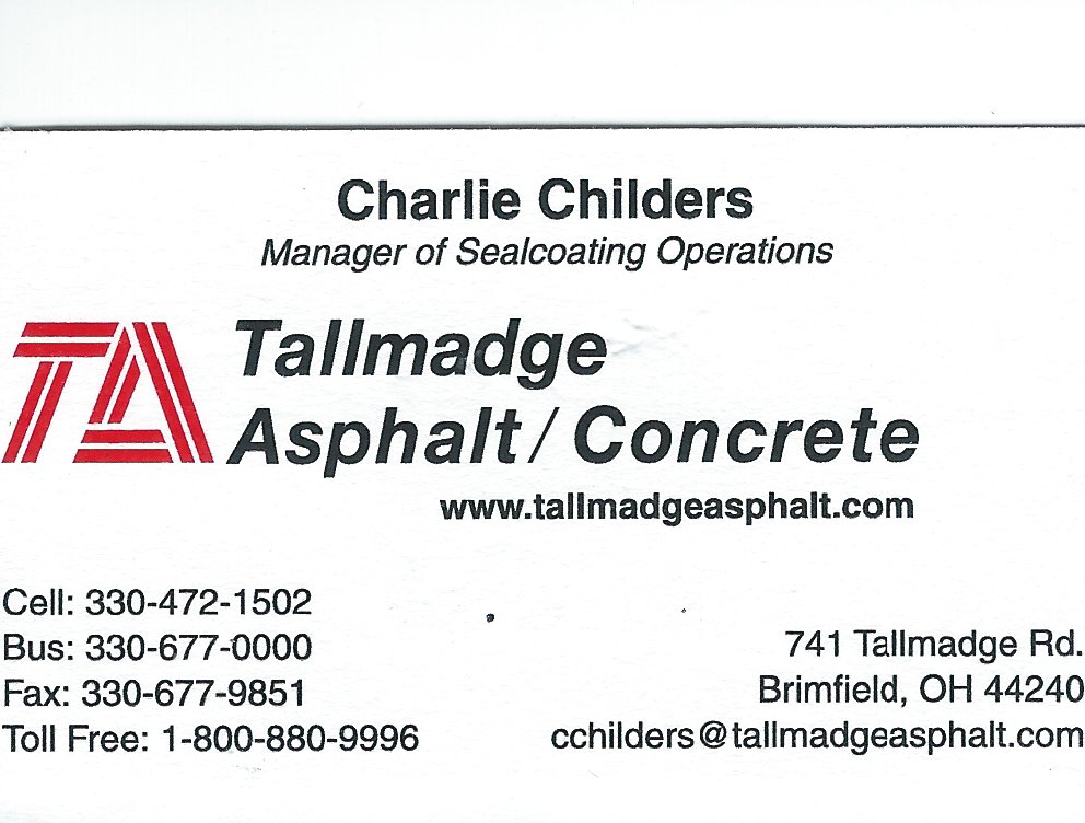 Charlie Childers Tallmadge Asphalt