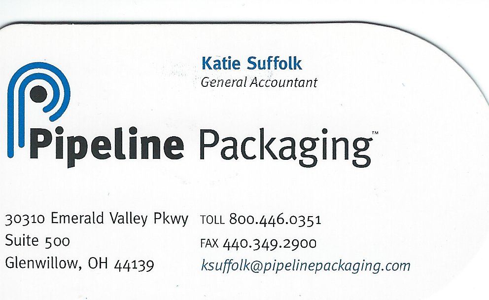 Katie Suffolk Pipeline Packaging