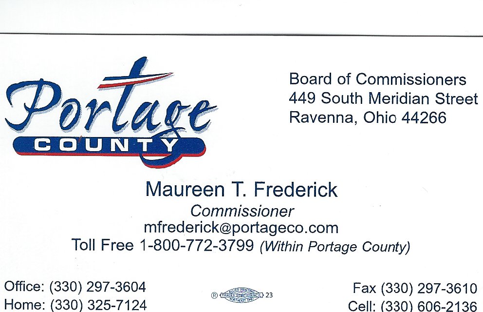 Maureen T. Frederick Portage Co Commissioner B