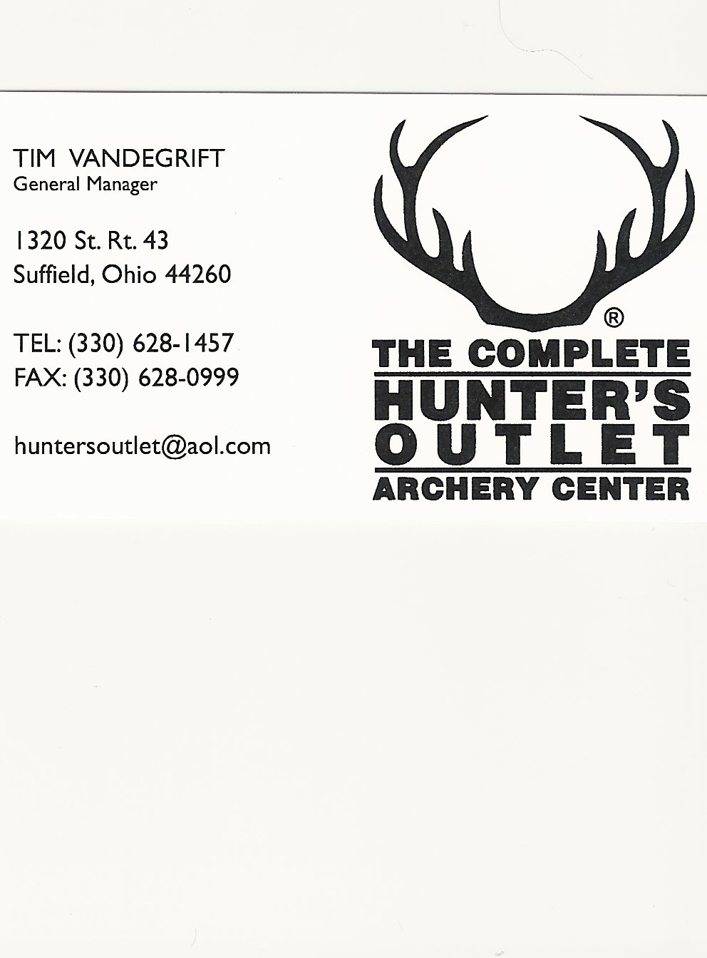Tim Vandegrift Hunters Outlet